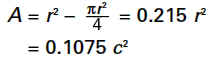 Spandrel or Fillet / Tube Surface Area Formula