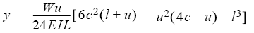 Beam Deflection Between each support and adjacent end