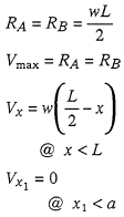 Reaction and Shear Equation 