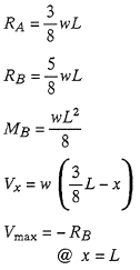 Reaction and Shear Equation 