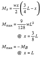 Bending Moments Equation 