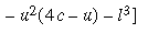 Deflection between support point and outer end