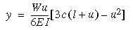 Deflection between load nearest (adjacent) support