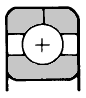 Single row angular contact outer ring is two pieces ball bearings