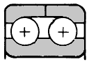 Double row with radial contact and two piece outer ring ball bearings