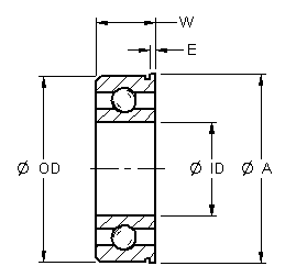 Ball Bearing Cross Section