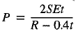 Pressure Equation