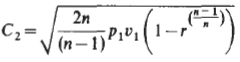 Nozzle Outlet Velocity Equation