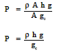 cross-sectional area times the height 