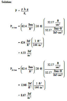 Formula for depth vs flow