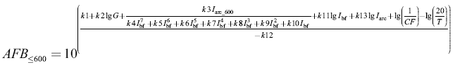 AFB≤600 Calculator