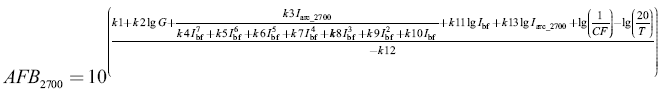 AFB2700 Calculator