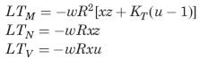 load terms for several types of load