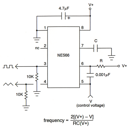 NE566 Function Generator Frequency Calculator Excel Spreadsheet