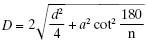 diameter of driven Geneva wheel