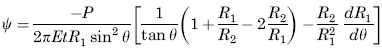 Rotation of a meridan from its unloaded position