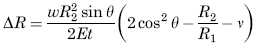 Radial Displacement of Circumference