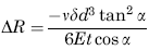 Radial Displacement of Circumference