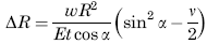 Radial Displacement of Circumference