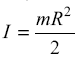 mass moment of inertia of this disk