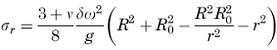 Radial tensile inertia stress