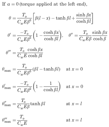 Supplemental selected special cases and maximum values (not included in calculator). 