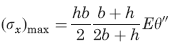 Stress throughout the thickness at corners A and B