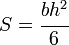 Section Modulus Rectangle