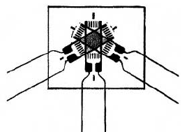 Three Element, 60 Degree Stacked Delta Rosette Strain Gage