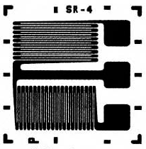 Two-Element 90 Degree Planar Rosette Strain Gage 