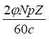 Average e.m.f. generated in each conductor