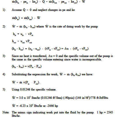 Example calculation