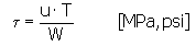 Circumference Butt Weld Stress with Torque Shear Stress Formula