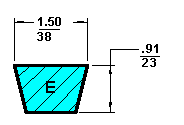 V Belt Cross Section E